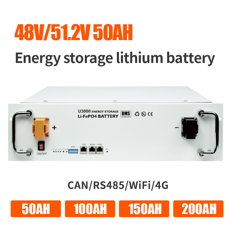 2.4kwh एनर्जी स्टोरेज बॅटरी लिथियम आयर्न फॉस्फेट 50Ah 48V